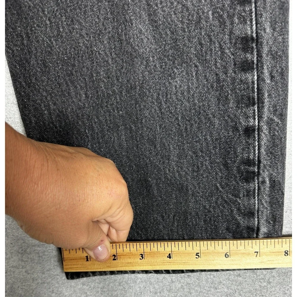 Levis 501 Jean 36x32 Charcoal Black‎ Wallet Fade Button Fly Cotton Y2K